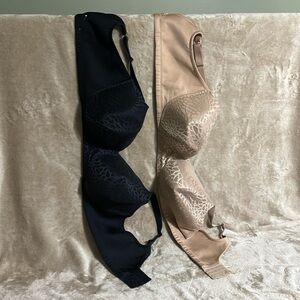 Bras (2). Vanity Fair. Like new. 44DD